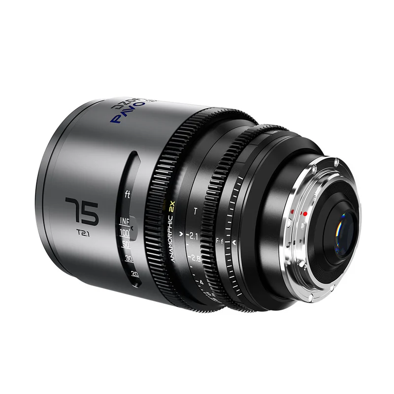 Pavo 75mm T2.1 2X Anamorphique PL/EF (Revêtement Bleu)