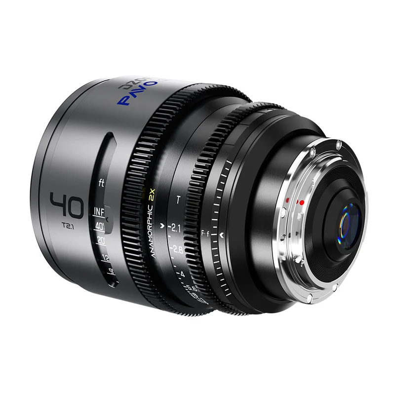 Pavo 40mm T2.1 2X Anamorphique PL/EF (Revêtement Bleu)