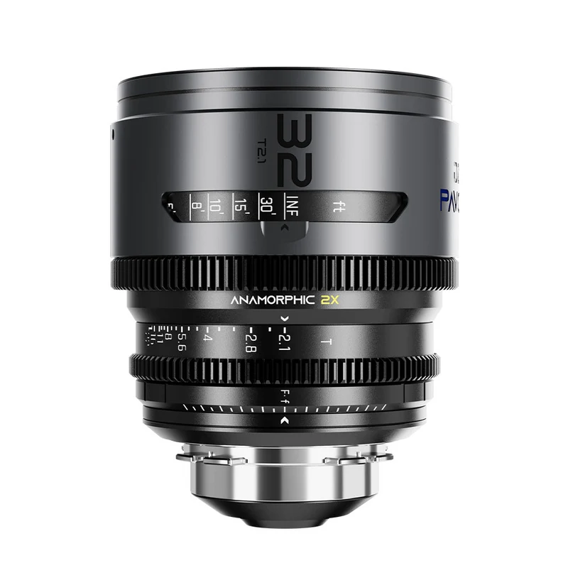 Pavo 32mm T2.1 2X Anamorphique PL/EF (Revêtement Bleu)