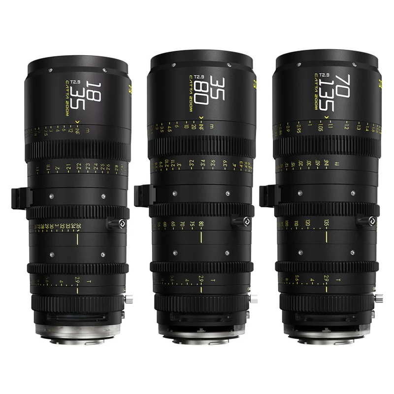 Ensemble Catta 18-35/35-80/70-135mm Sony E (Noir)