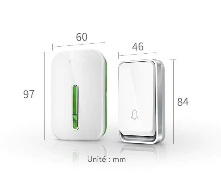 Sonnette Intelligente - Sans Fil, Sans Batterie, Imperméable