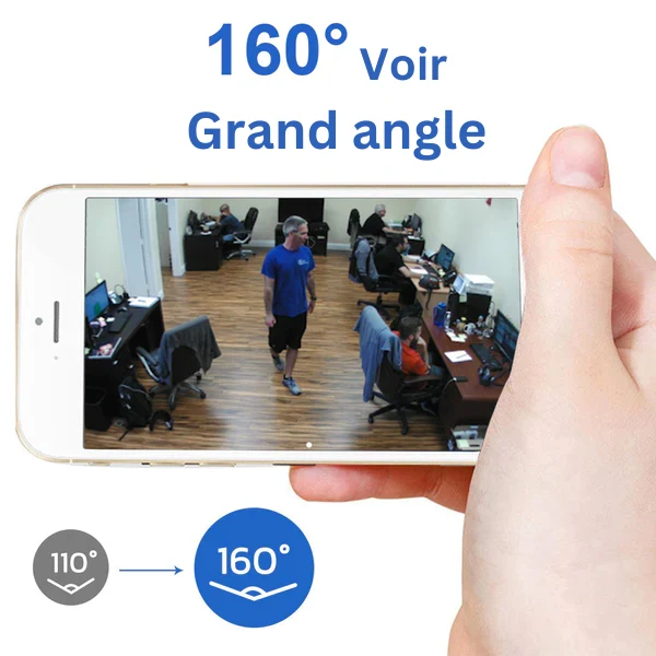 Minieye - Caméra Sécurité HD Enfant - Surveillance Discrète