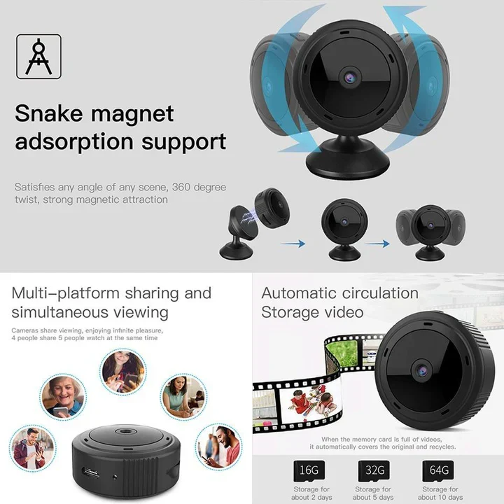 Mini caméra WiFi - Sécurité Maison