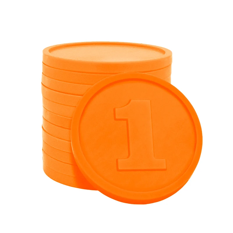 Jetons pour buvette avec chiffre 1 Ø29 mm - 250 pièces