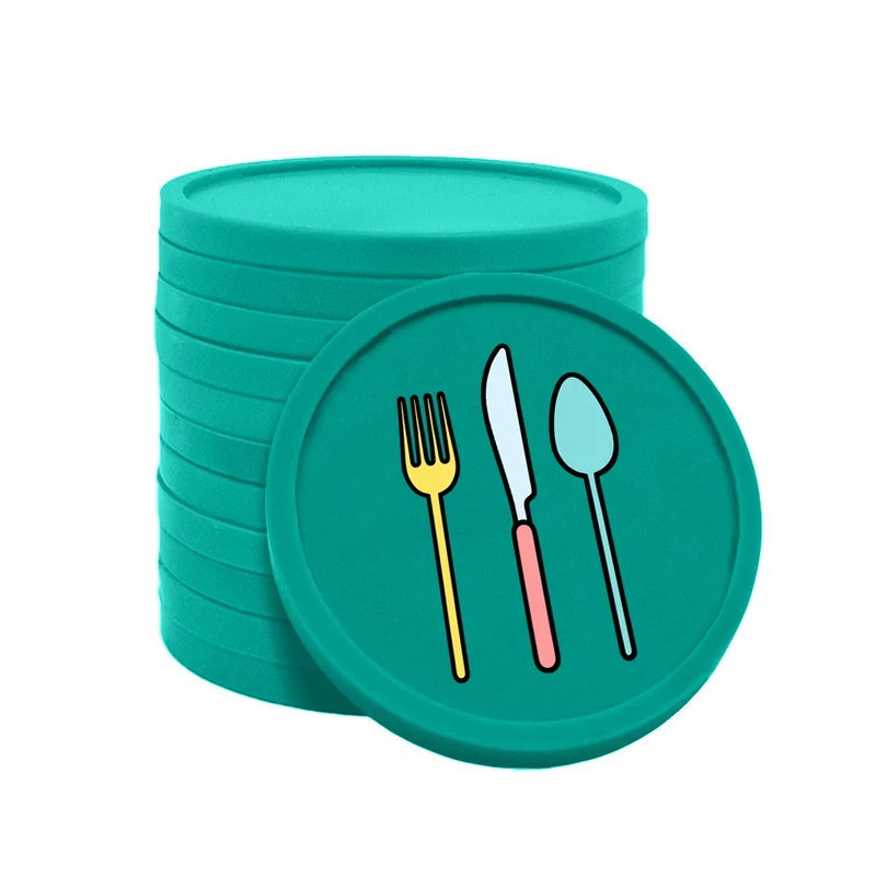 Jetons pour buvette couverts Ø29 mm - 100 pièces