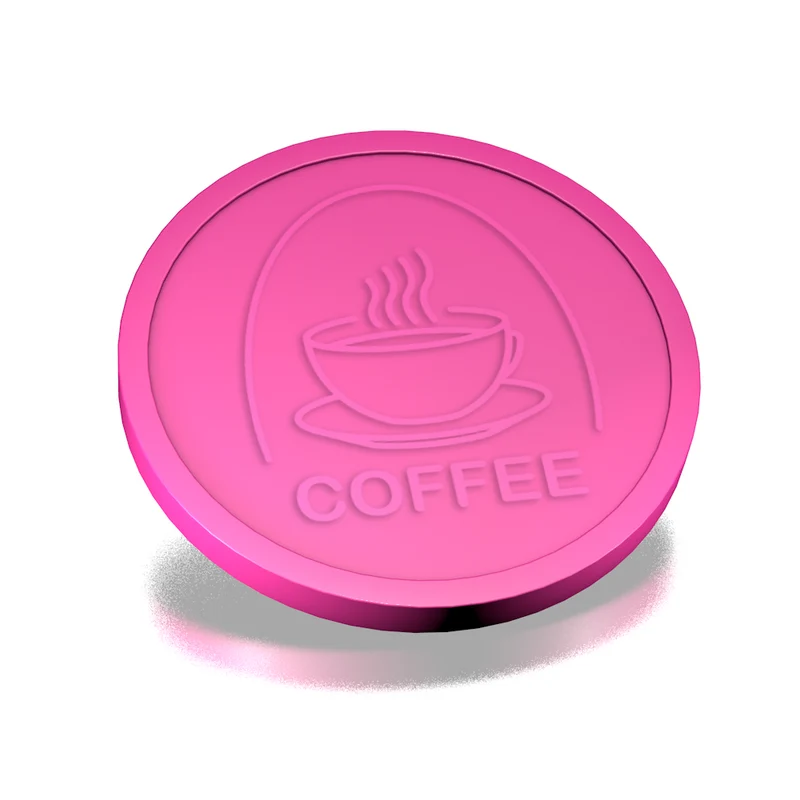 Jetons pour buvette café en relief - Ø29 mm - 250 pièces