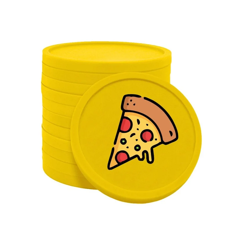 Jetons pour buvette pizza Ø29 mm - 100 pièces