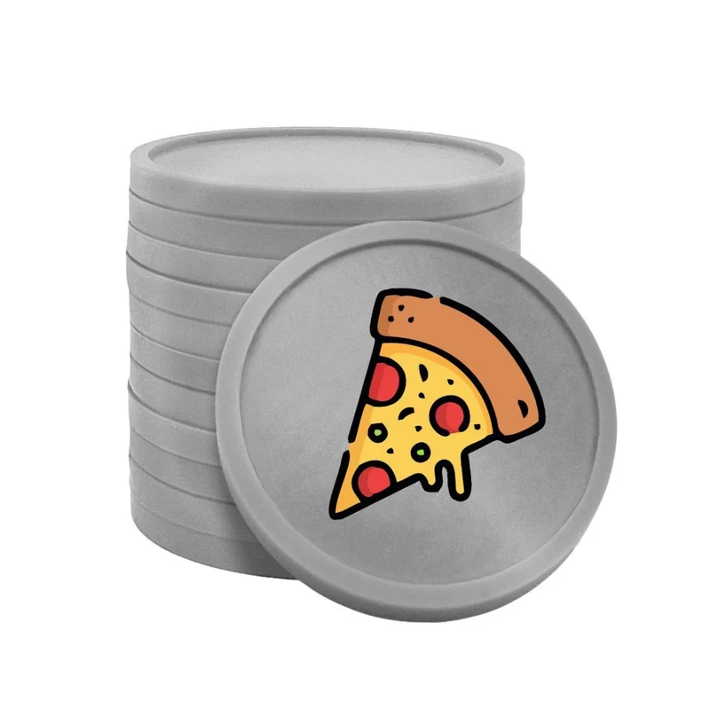 Jetons pour buvette pizza Ø29 mm - 100 pièces