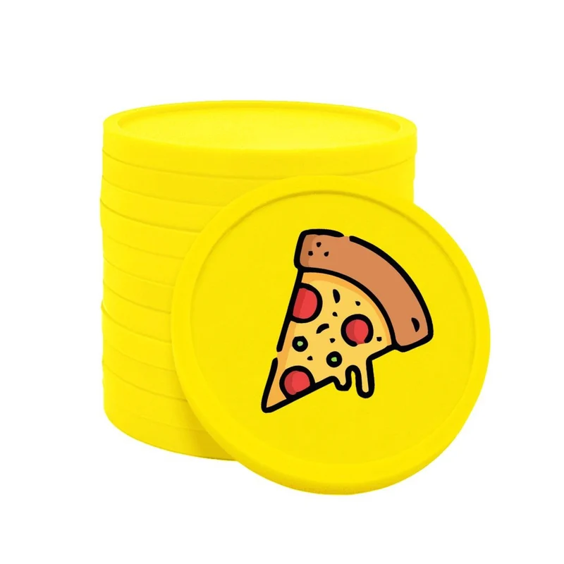 Jetons pour buvette pizza Ø29 mm - 100 pièces