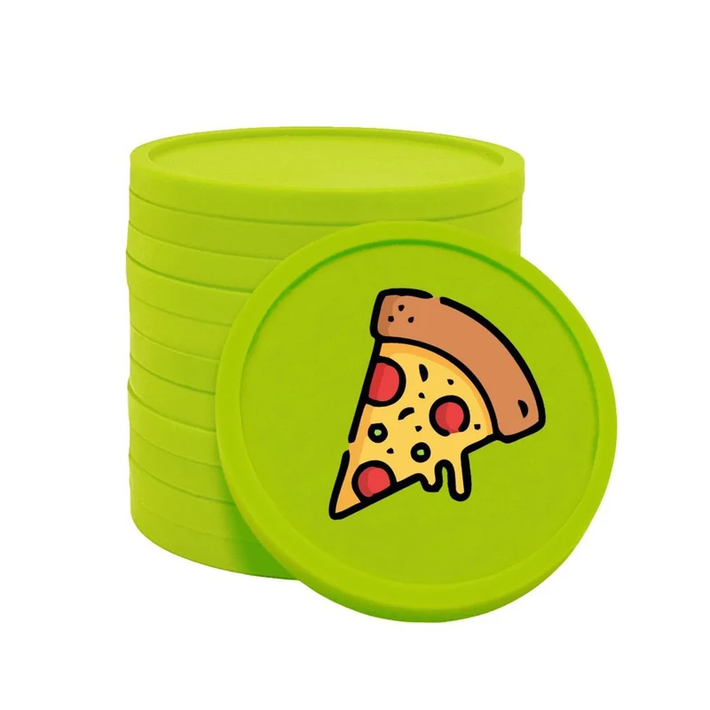 Jetons pour buvette pizza Ø29 mm - 100 pièces
