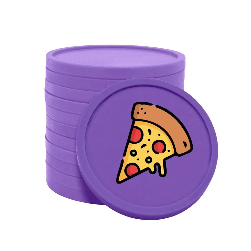 Jetons pour buvette pizza Ø29 mm - 100 pièces