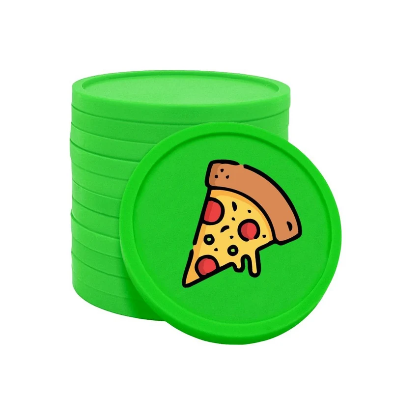 Jetons pour buvette pizza Ø29 mm - 100 pièces