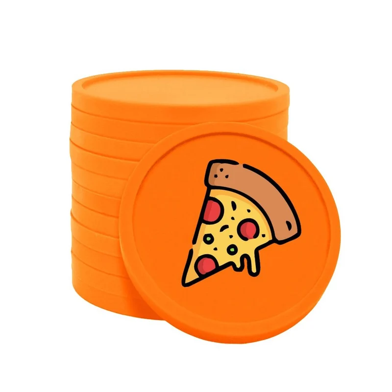 Jetons pour buvette pizza Ø29 mm - 100 pièces