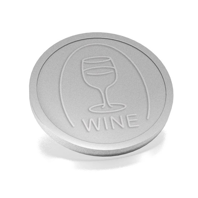 Jetons pour buvette verre de vin en relief - Ø29 mm - 250 pièces