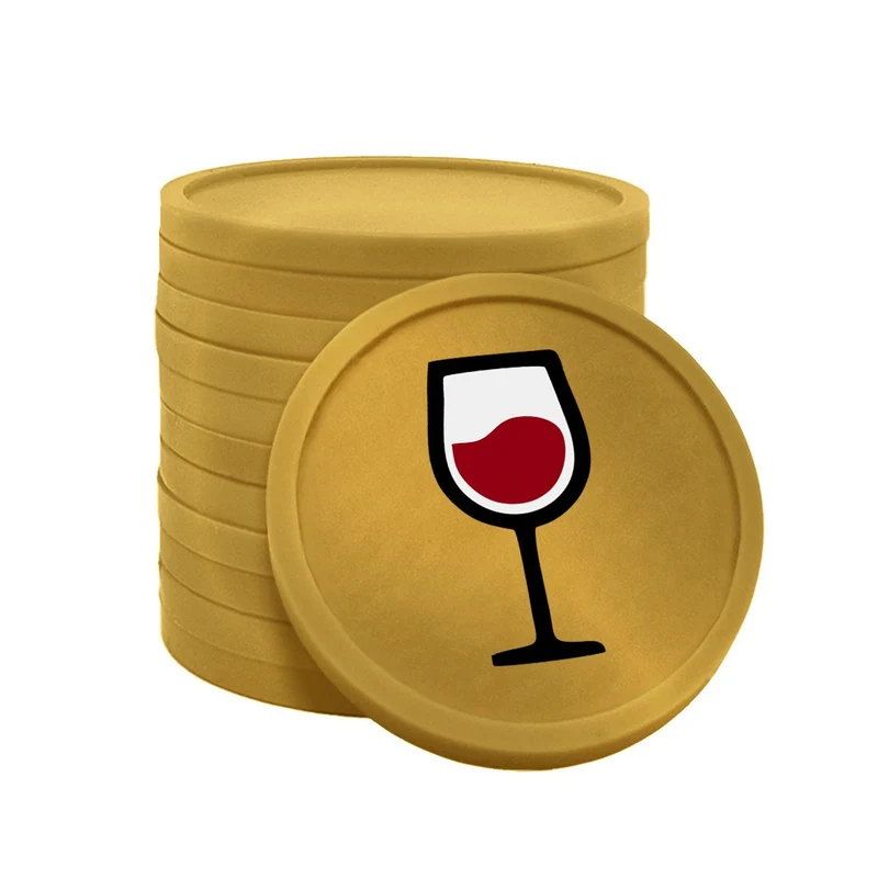 Jetons pour buvette verre de vin Ø29 mm - 100 pièces