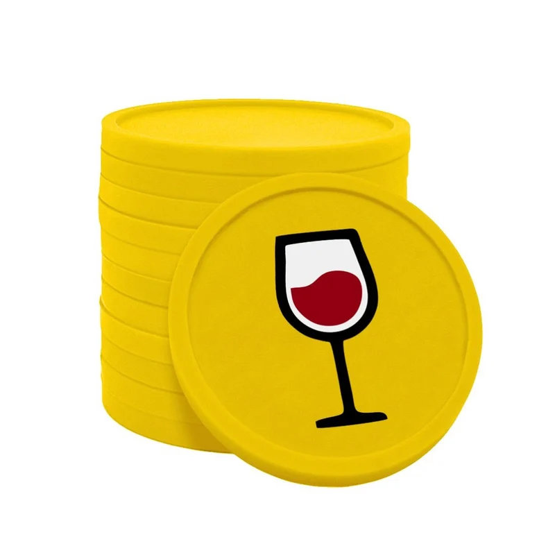 Jetons pour buvette verre de vin Ø29 mm - 100 pièces