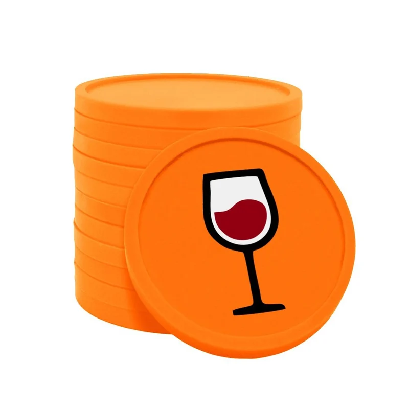 Jetons pour buvette verre de vin Ø29 mm - 100 pièces