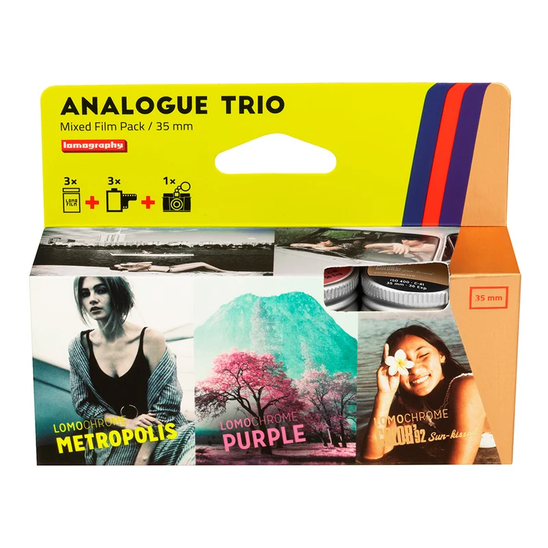Film Couleur Analogue Trio 2025 (Paquet de 3 films 35mm mélangé)