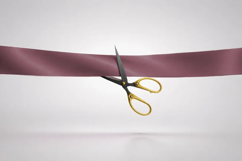 Ruban d'inauguration sans impression ECO satin