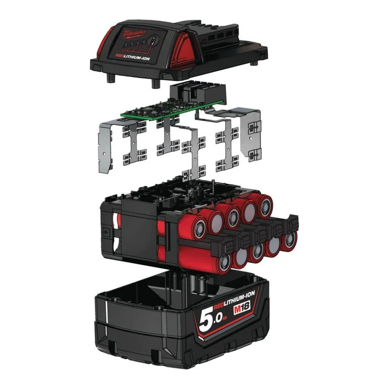 Kit batteries 5Ah et chargeur Milwaukee M18 NRGCR-502