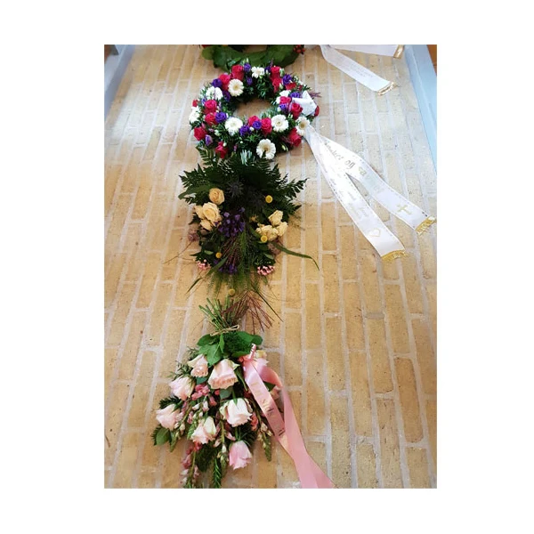 Rubans de bouquet imprimé
