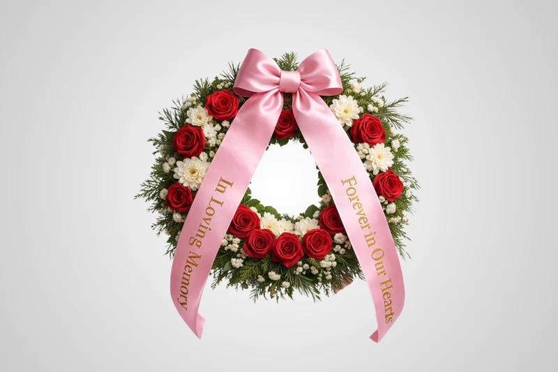 Ruban de bouquet ECO satin imprimé