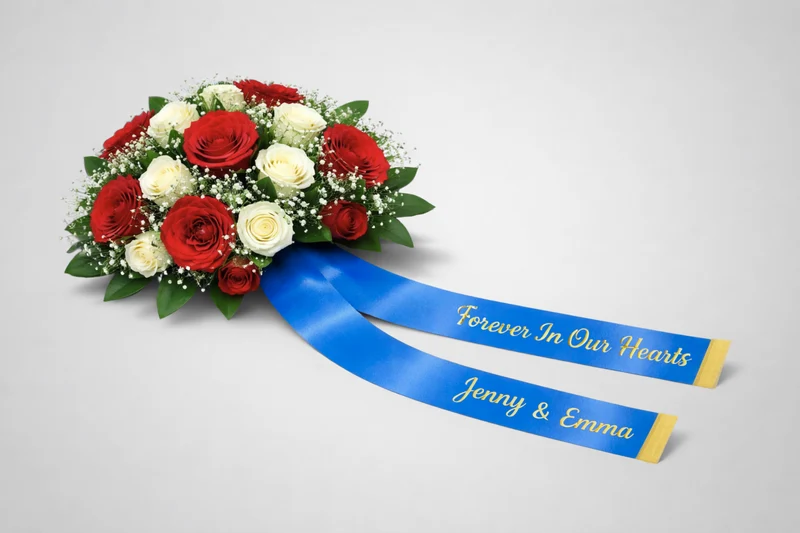 Rubans de bouquet imprimés