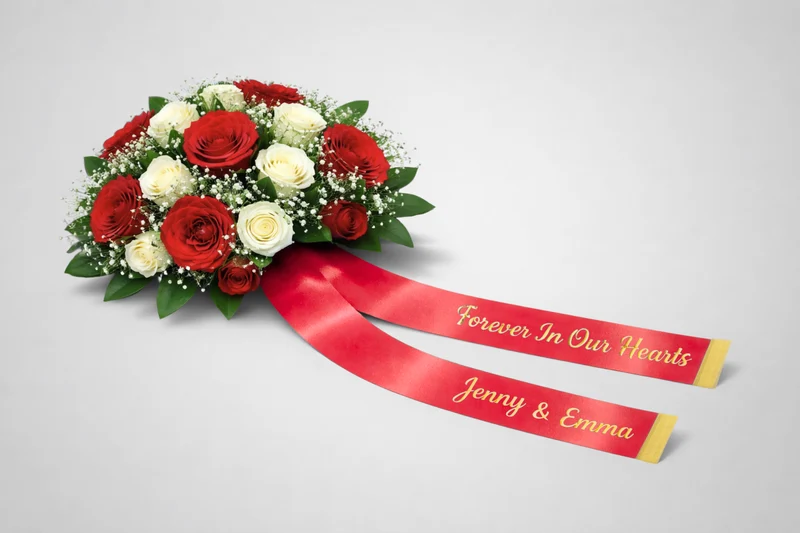 Rubans de bouquet imprimés