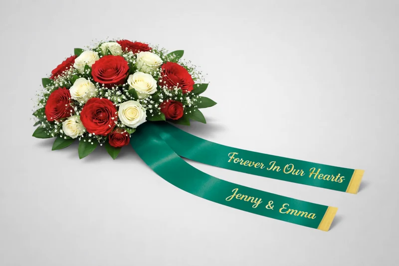 Rubans de bouquet imprimés
