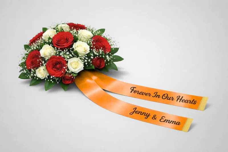 Rubans de bouquet imprimés