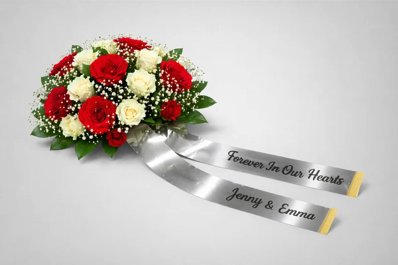 Rubans de bouquet imprimés