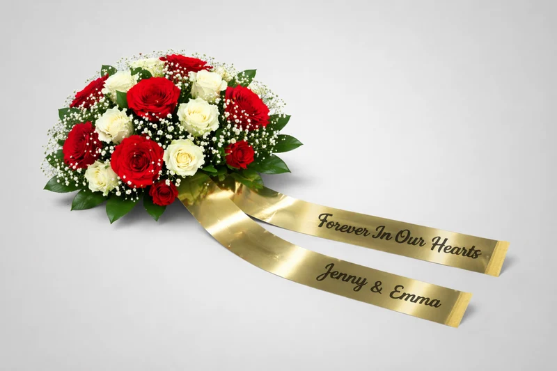 Rubans de bouquet imprimés