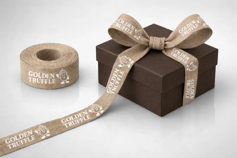 Ruban cadeau en tissu de bambou