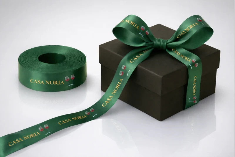 Ruban cadeau en polyester imprimé