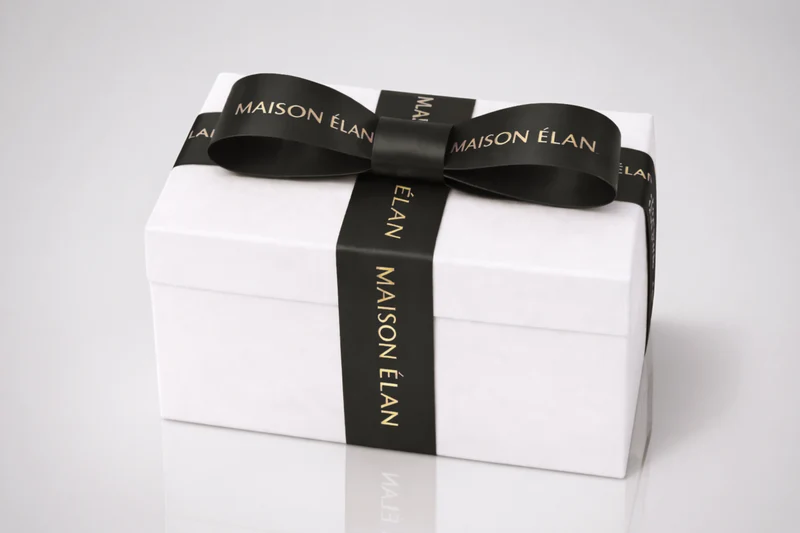 Ruban cadeaux large imprimé
