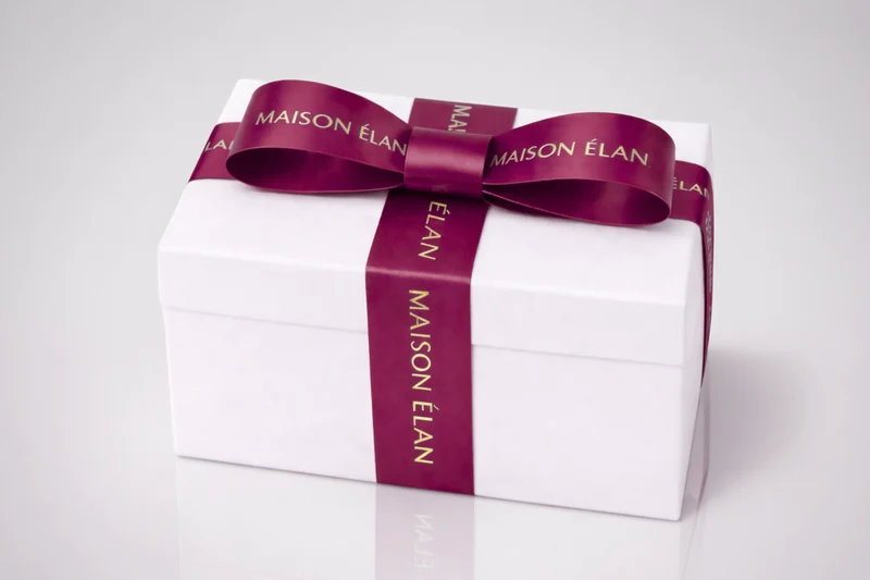 Ruban cadeaux large imprimé