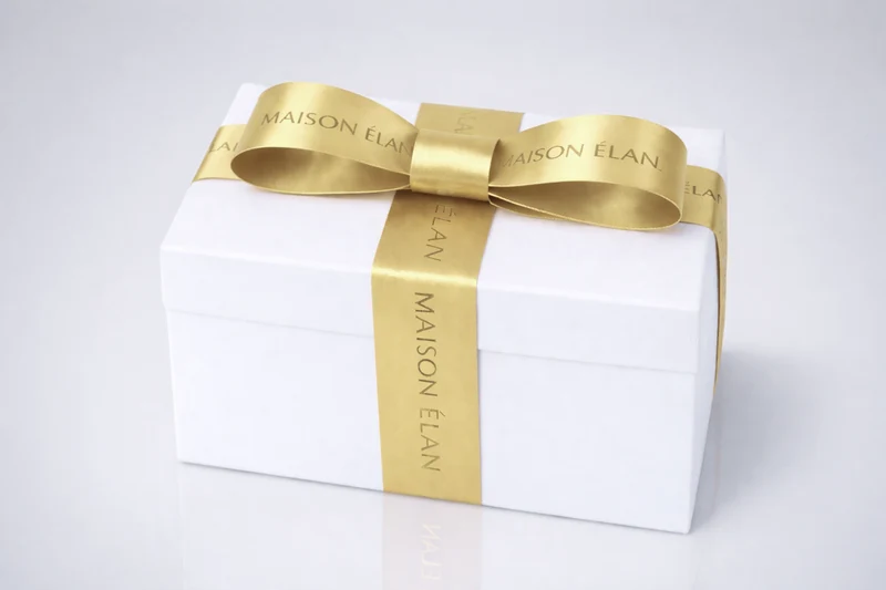 Ruban cadeaux large imprimé