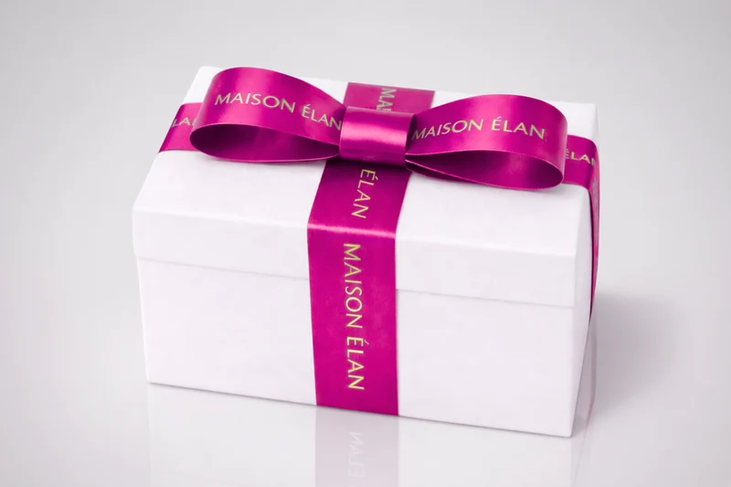 Ruban cadeaux large imprimé