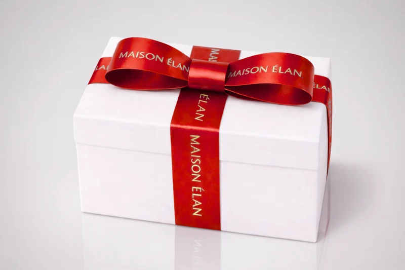 Ruban cadeaux large imprimé