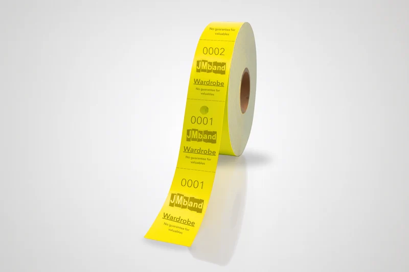 Tickets vestiaire avec impression
