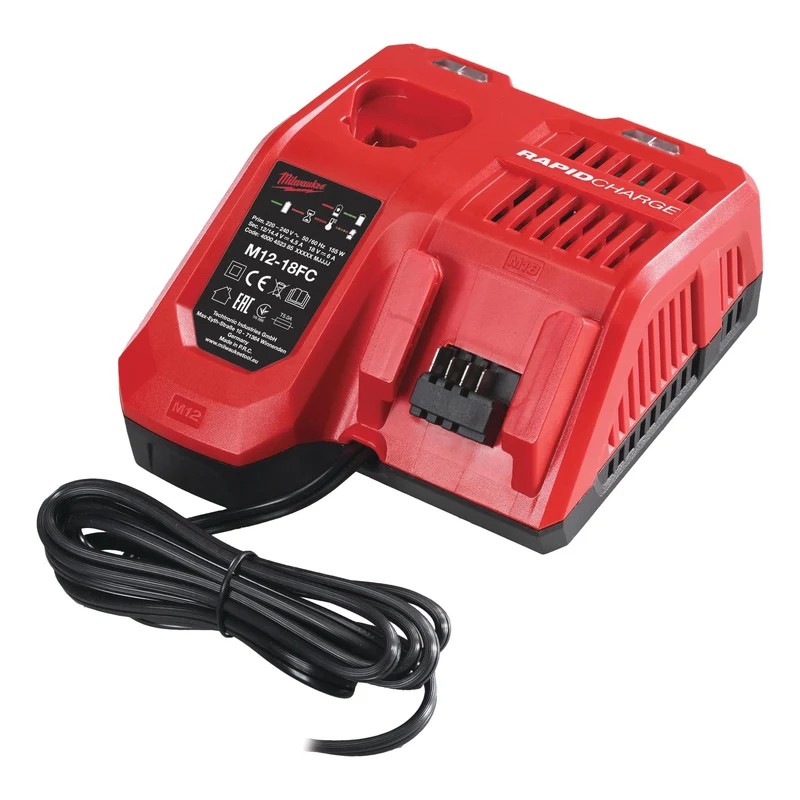Chargeur rapide multitension Milwaukee M12-18FC