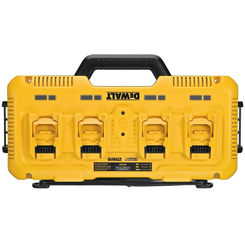 Chargeur rapide DeWalt DCB104 18 V Li-ion XR 4 ports