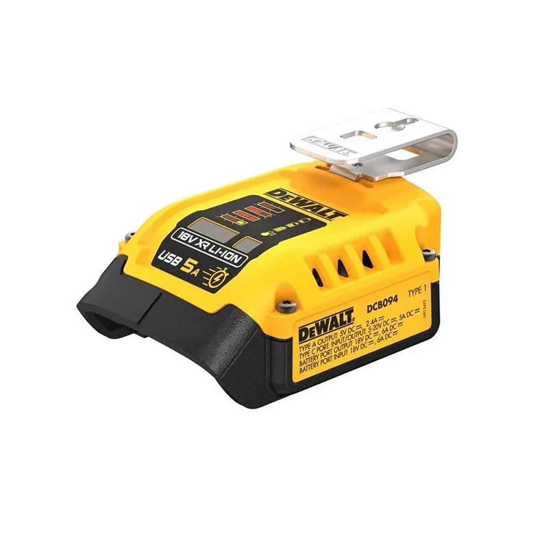 Chargeur portatif USB Dewalt DCB094K 5A