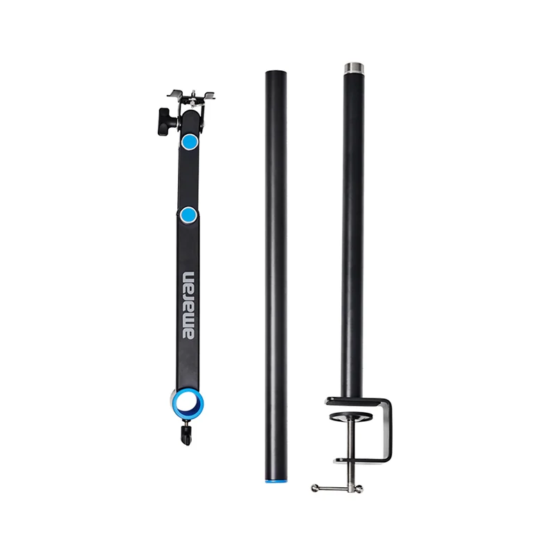 Pince de Bureau pour Lumière Verge (Noir)