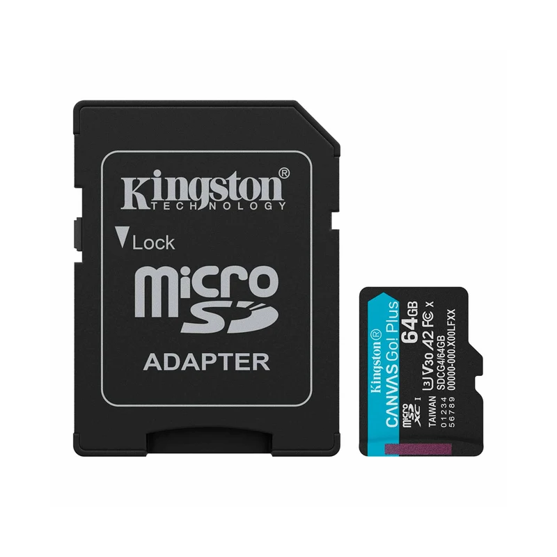 Carte Mémoire microSDXC Canvas Go Plus UHS-I V30 64GB