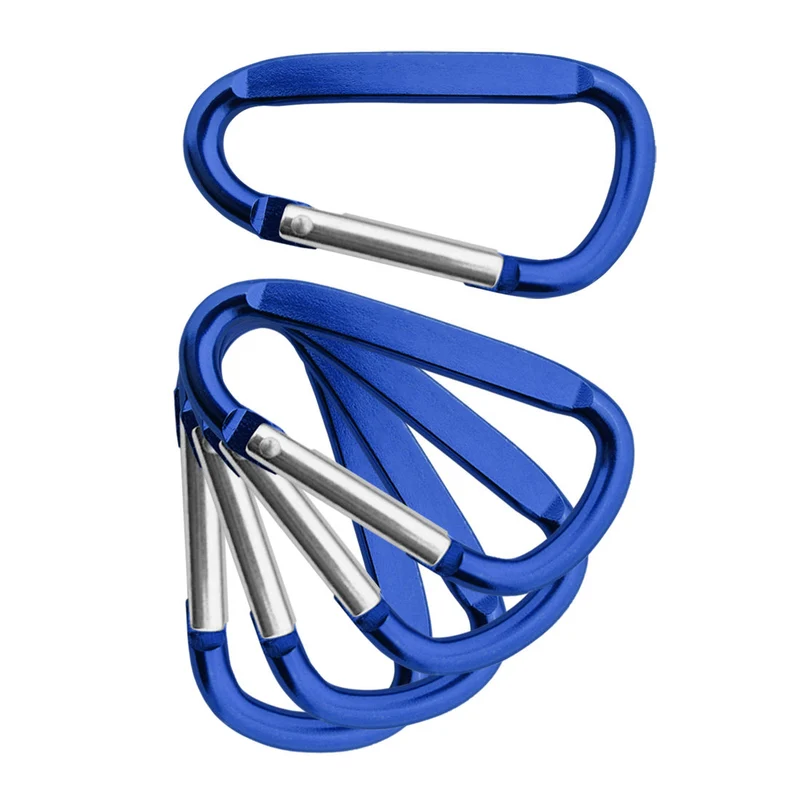 Porte-clés mousqueton coloré - 60 x 30 mm - par pièce