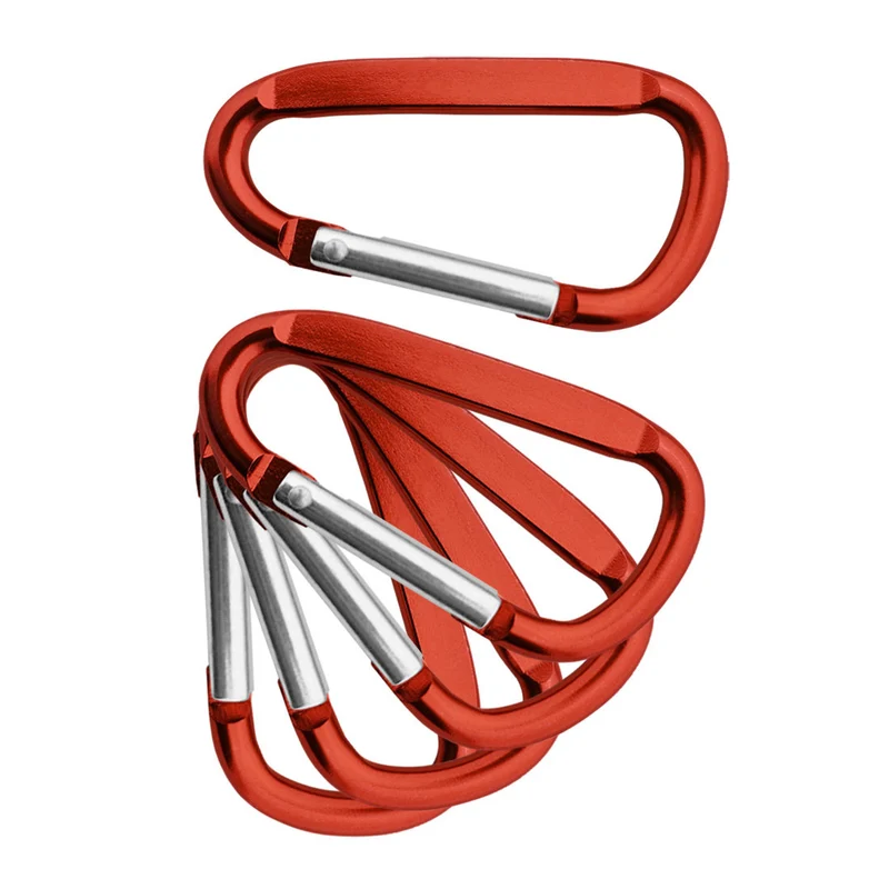 Porte-clés mousqueton coloré - 60 x 30 mm - par pièce