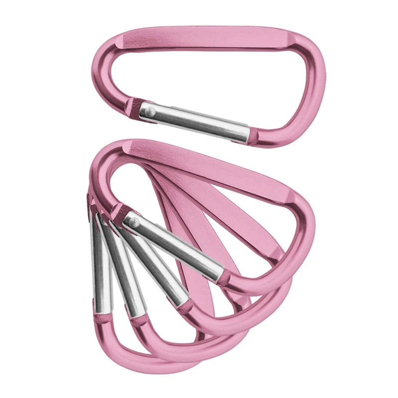 Porte-clés mousqueton coloré - 60 x 30 mm - par pièce