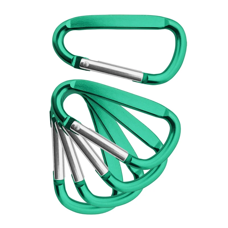 Porte-clés mousqueton coloré - 60 x 30 mm - par pièce
