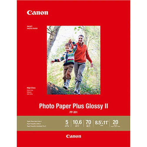 Papier Photo Plus Glacé II 8.5x11po (20 Feuilles)